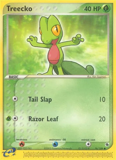 Treecko · Ruby & Sapphire 76/109