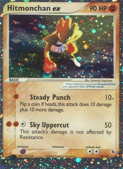 Hitmonchan ex · Ruby & Sapphire 98/109
