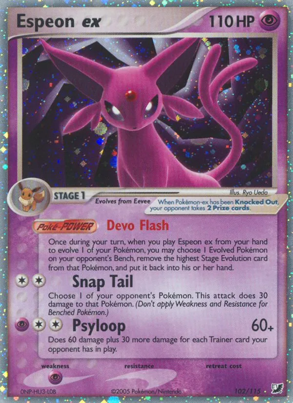 Espeon ex · Unseen Forces 102/115