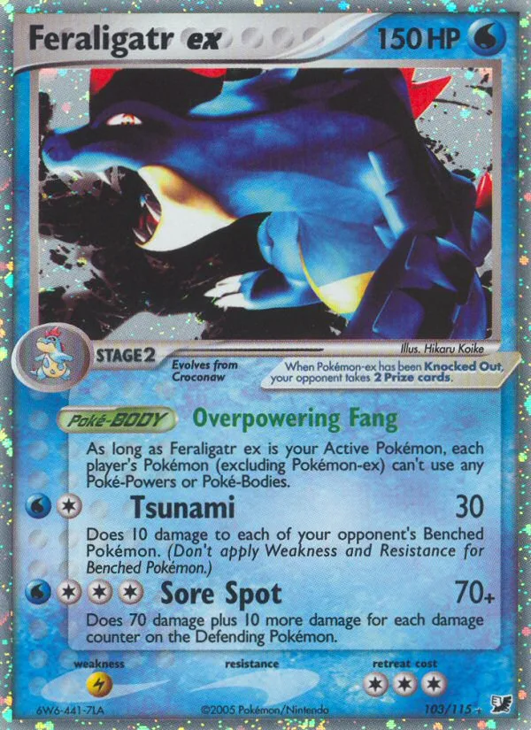 Feraligatr ex · Unseen Forces 103/115