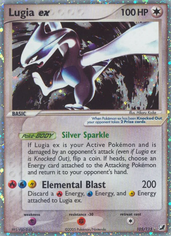 Lugia ex · Unseen Forces 105/115