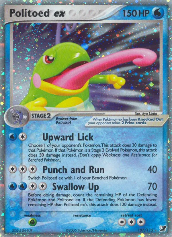 Politoed ex · Unseen Forces 107/115
