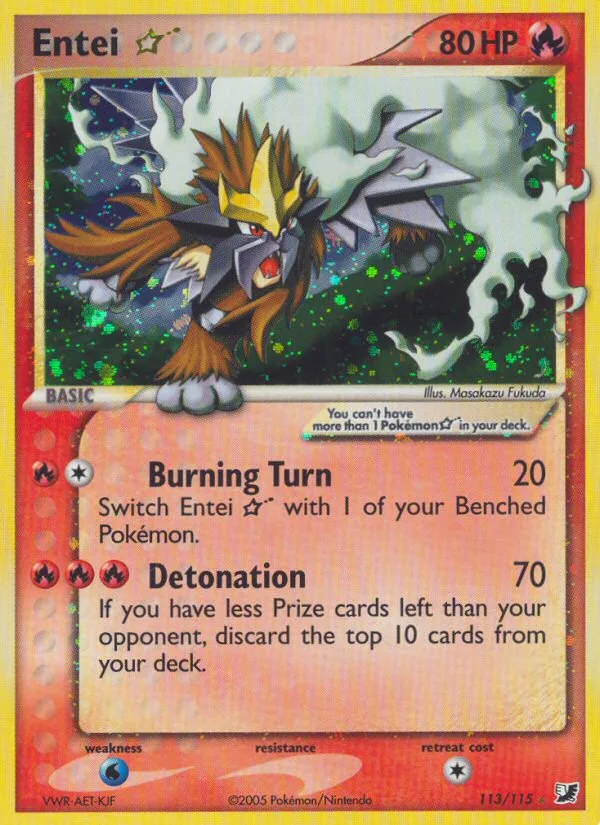 Entei ☆ · Unseen Forces 113/115