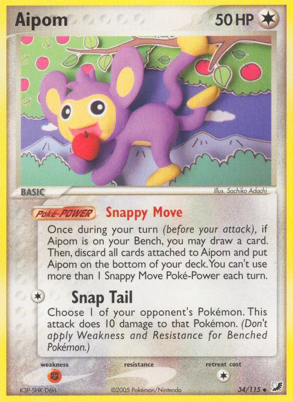 Aipom · Unseen Forces 34/115