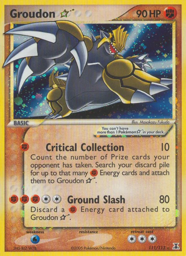 Groudon Star · Delta Species 111/113