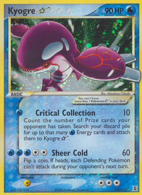Kyogre Star · Delta Species 112/113