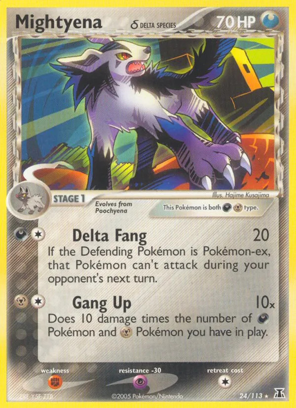 Mightyena δ · Delta Species 24/113