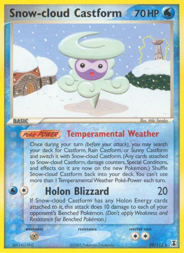Snow-cloud Castform · Delta Species 29/113