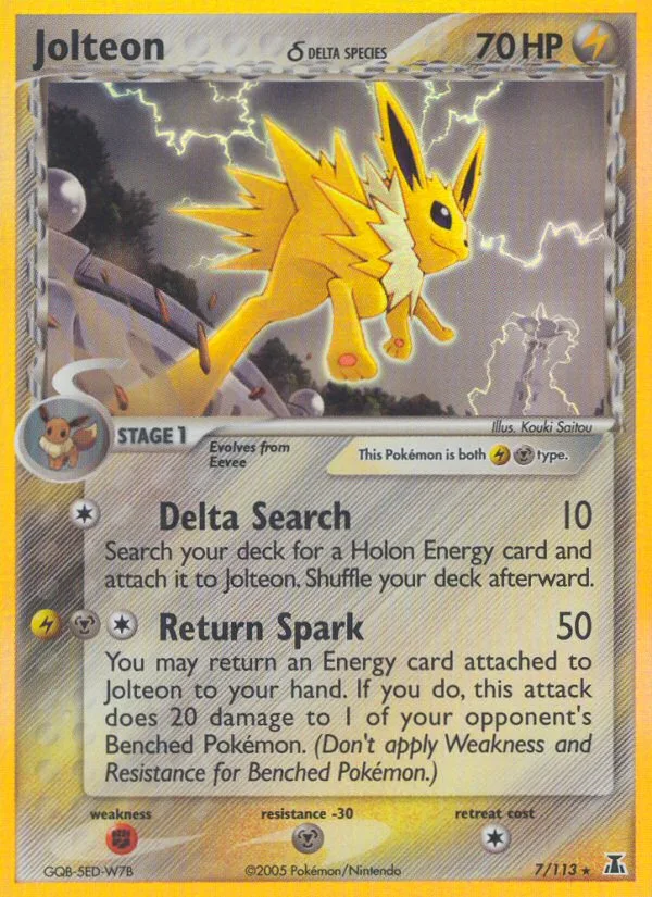 Jolteon δ · Delta Species 7/113