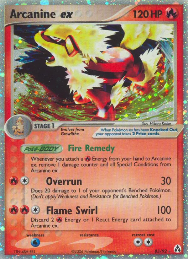 Arcanine ex · Legend Maker 83/92