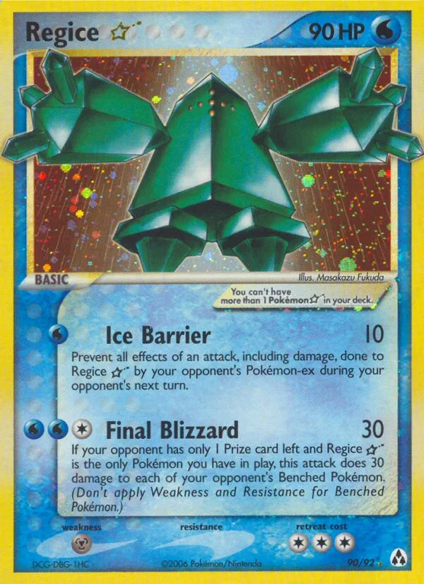 Regice ☆ · Legend Maker 90/92
