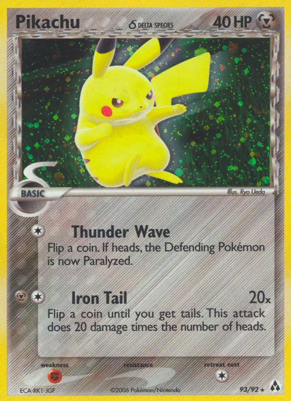 Pikachu δ · Legend Maker 93/92
