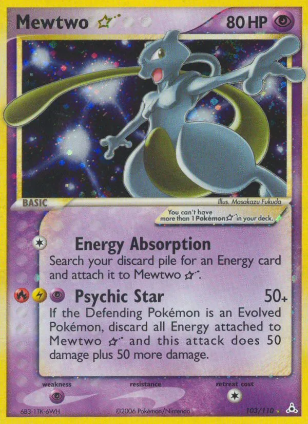Mewtwo Star · Holon Phantoms 103/110