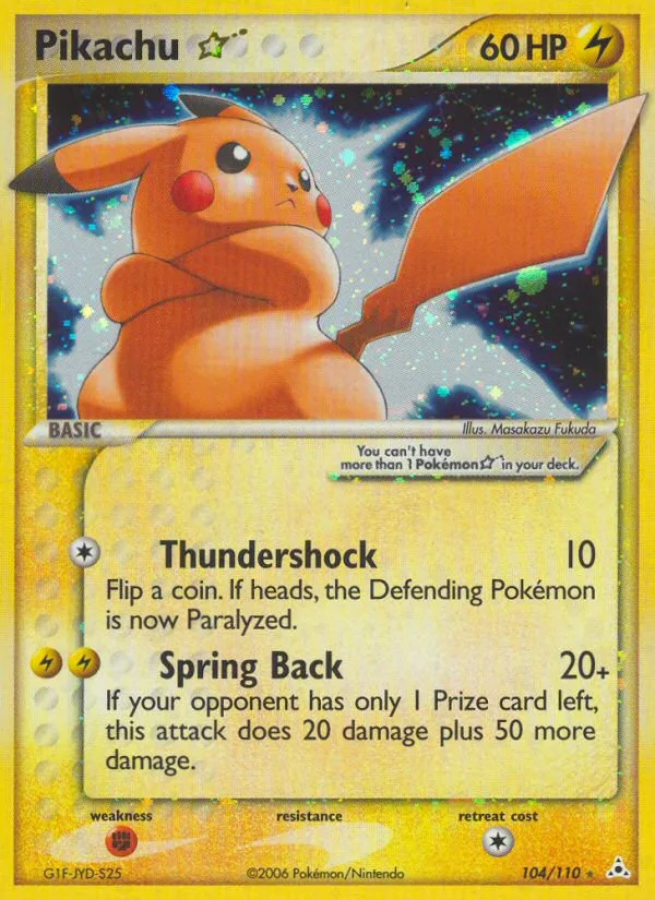 Pikachu Star · Holon Phantoms 104/110