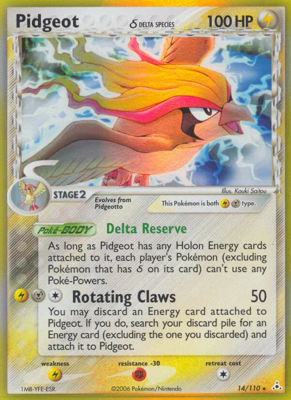Pidgeot δ · Holon Phantoms 14/110