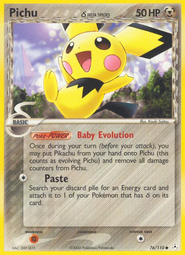 Pichu δ · Holon Phantoms 76/110