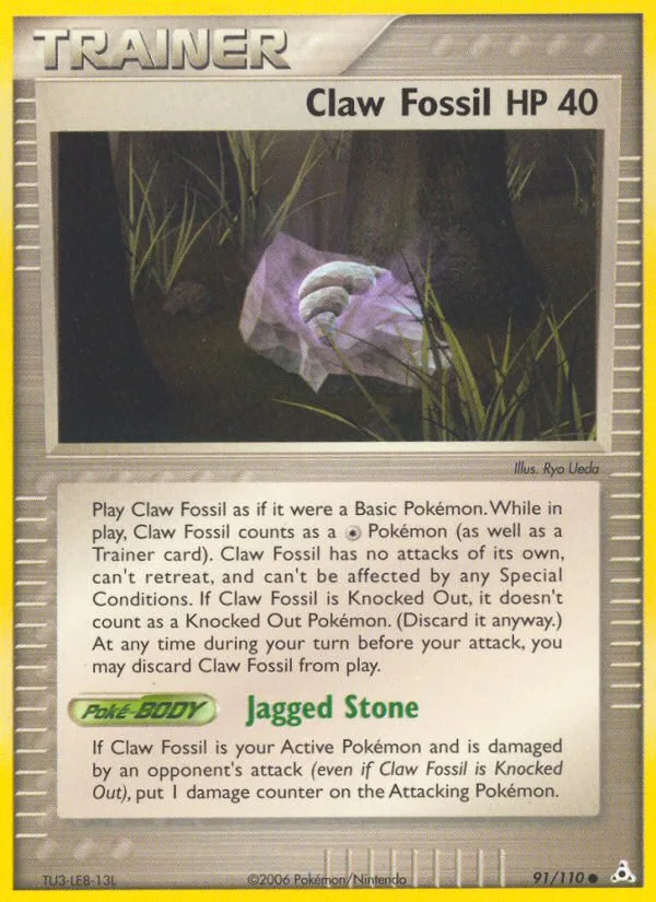 Claw Fossil · Holon Phantoms 91/110