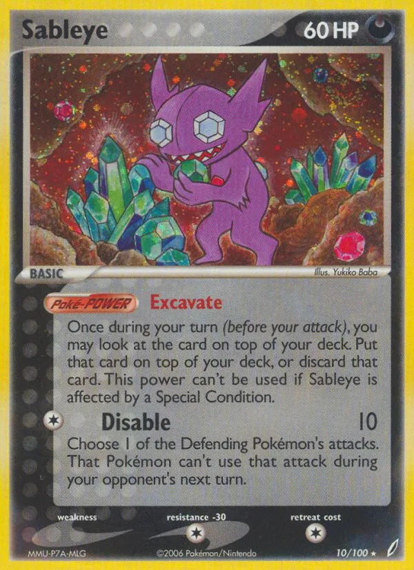 Sableye · Crystal Guardians 10/100