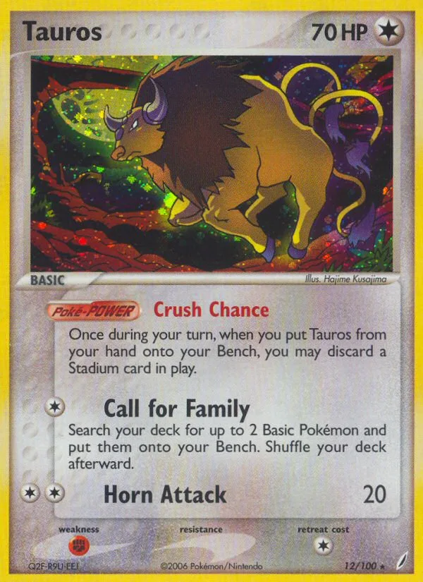 Tauros · Crystal Guardians 12/100