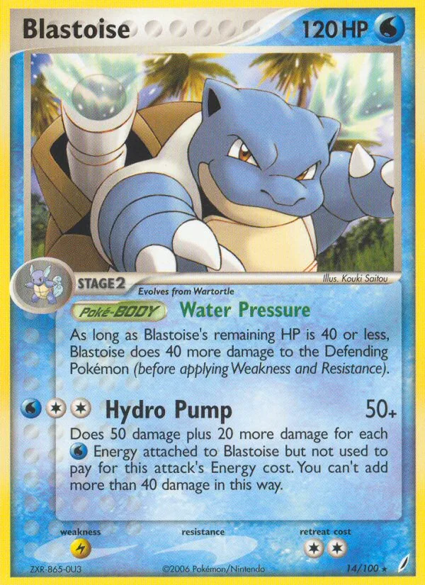 Blastoise · Crystal Guardians 14/100