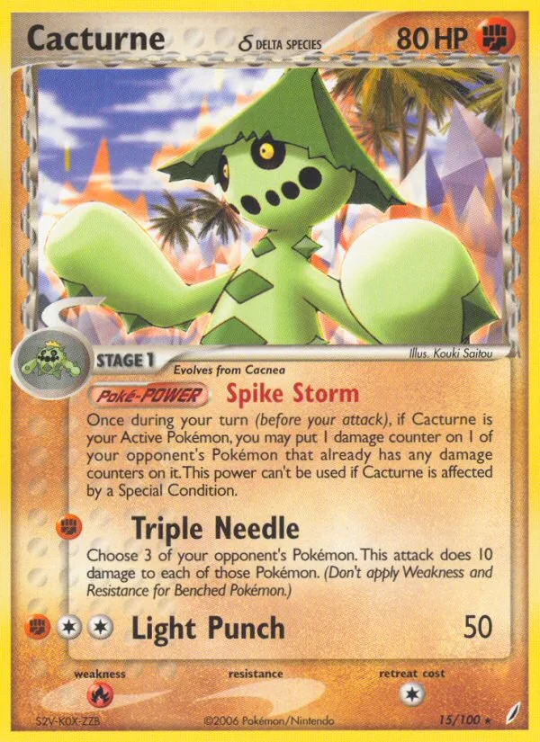 Cacturne δ · Crystal Guardians 15/100