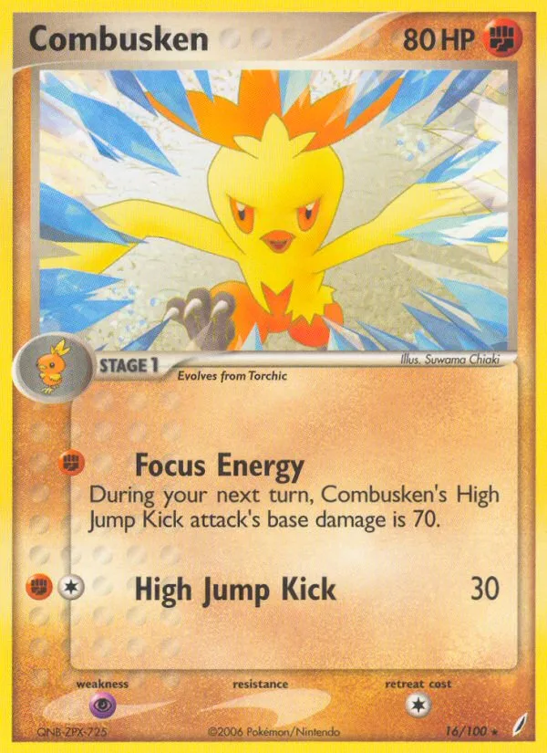 Combusken · Crystal Guardians 16/100