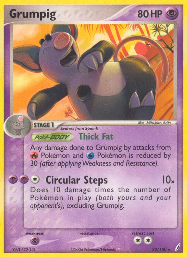 Grumpig · Crystal Guardians 20/100