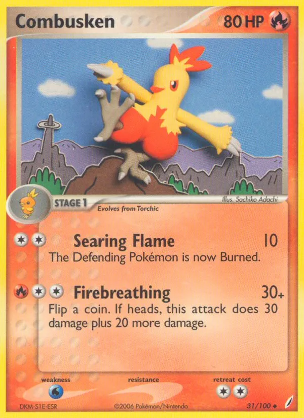 Combusken · Crystal Guardians 31/100
