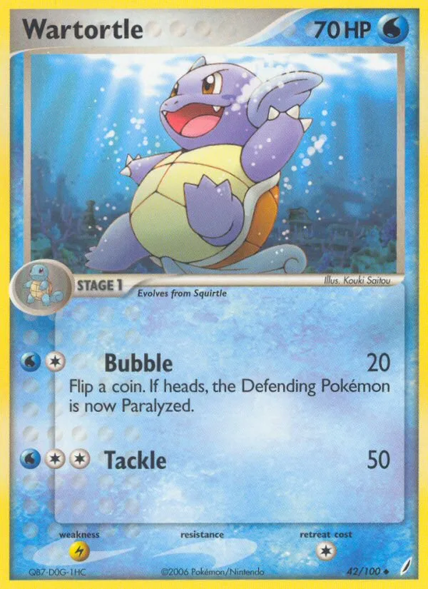 Wartortle · Crystal Guardians 42/100
