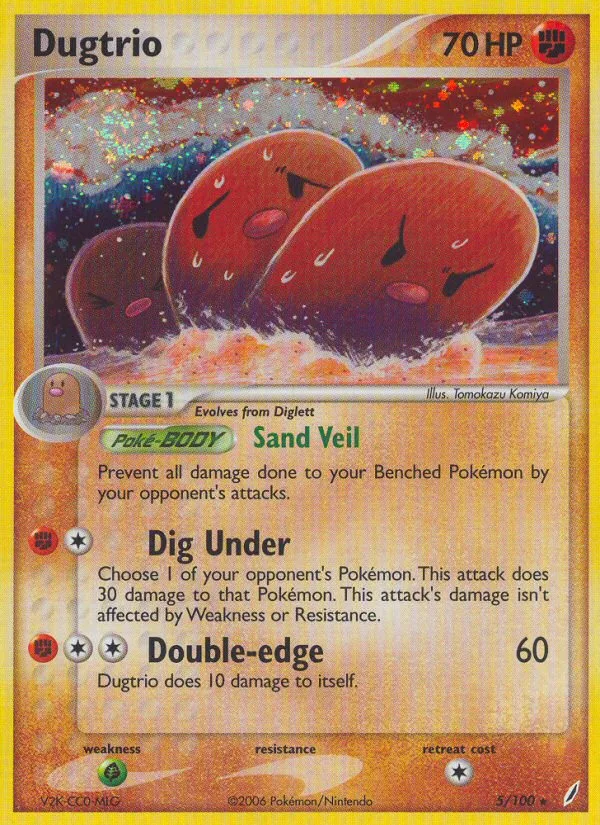 Dugtrio · Crystal Guardians 5/100
