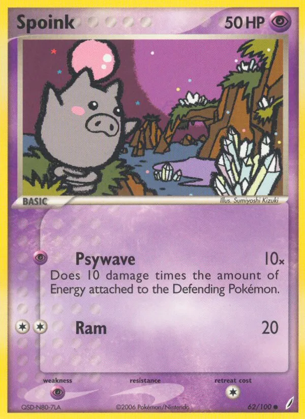 Spoink · Crystal Guardians 62/100