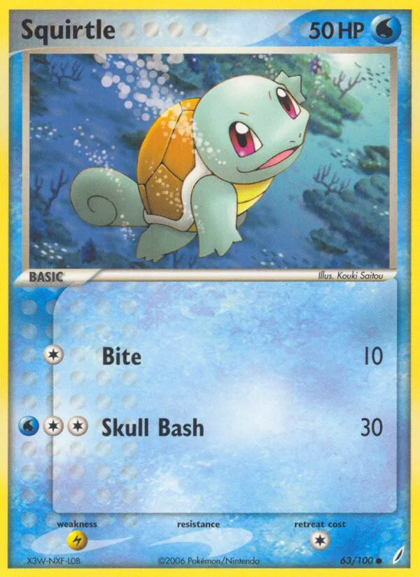 Squirtle · Crystal Guardians 63/100