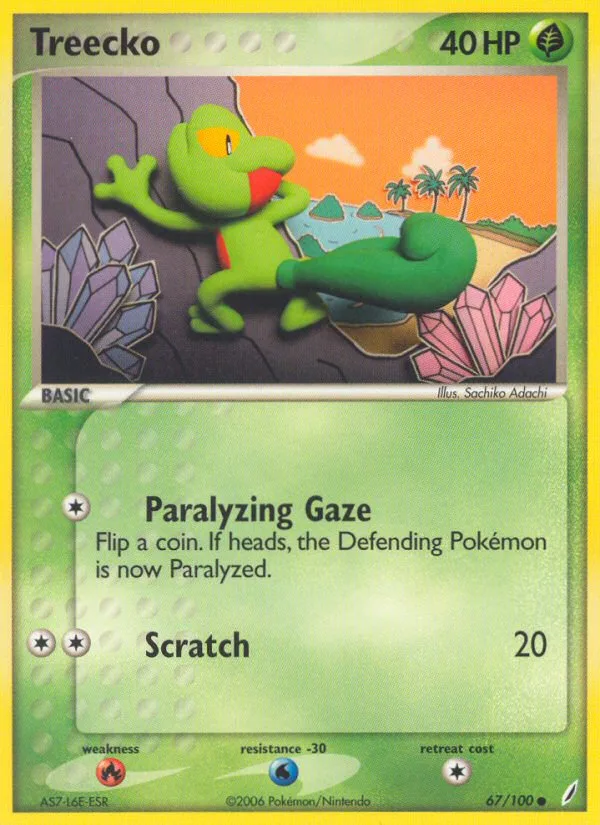 Treecko · Crystal Guardians 67/100