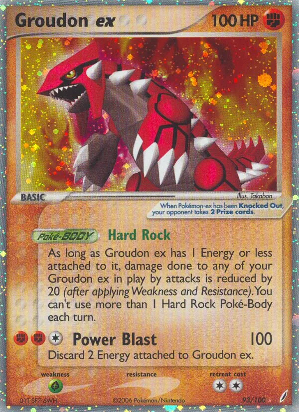Groudon ex · Crystal Guardians 93/100