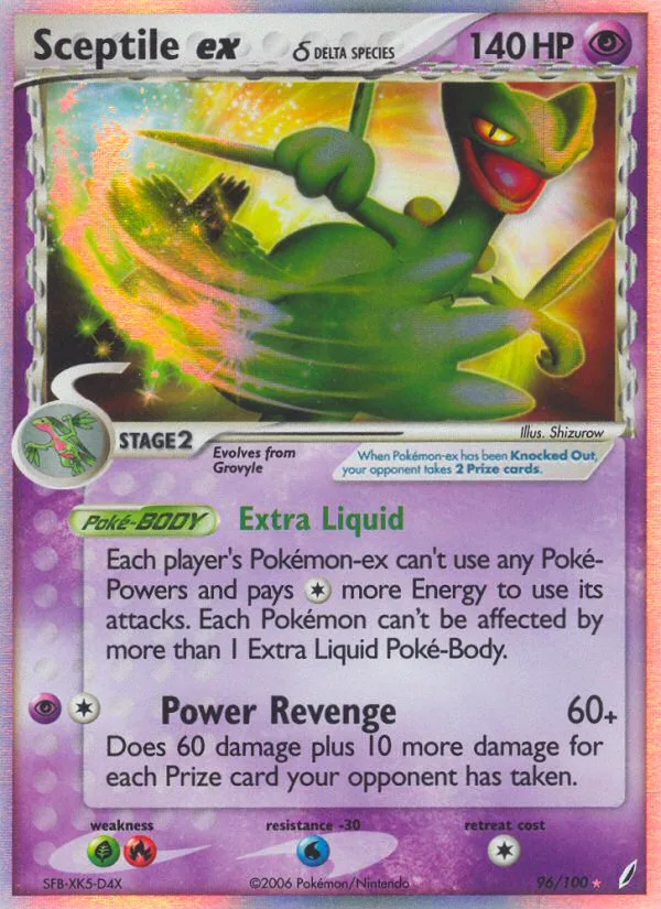 Sceptile ex δ · Crystal Guardians 96/100