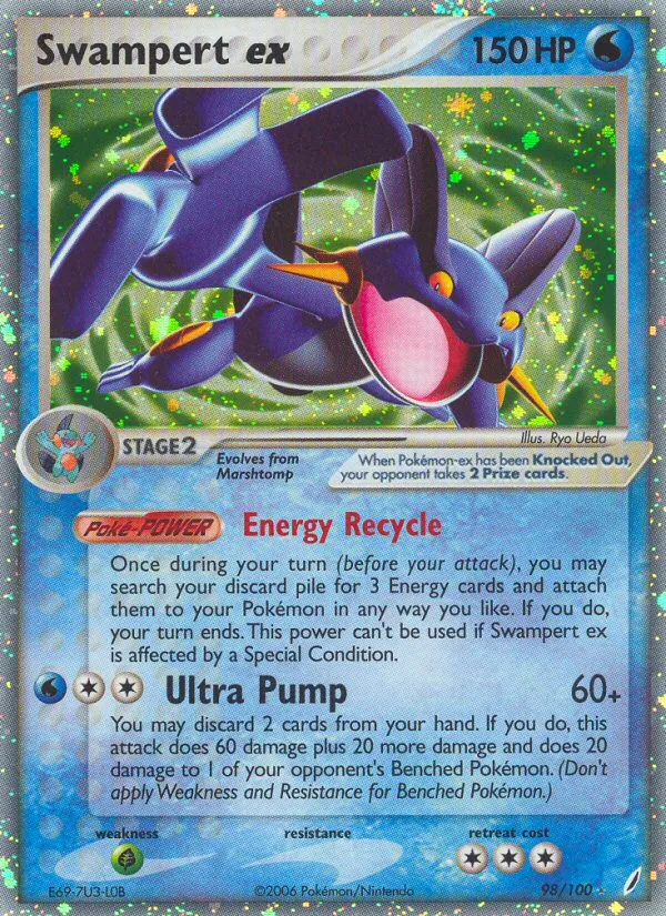 Swampert ex · Crystal Guardians 98/100