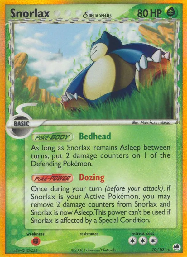 Snorlax δ · Dragon Frontiers 10/101