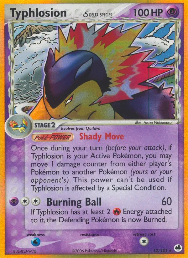 Typhlosion δ · Dragon Frontiers 12/101