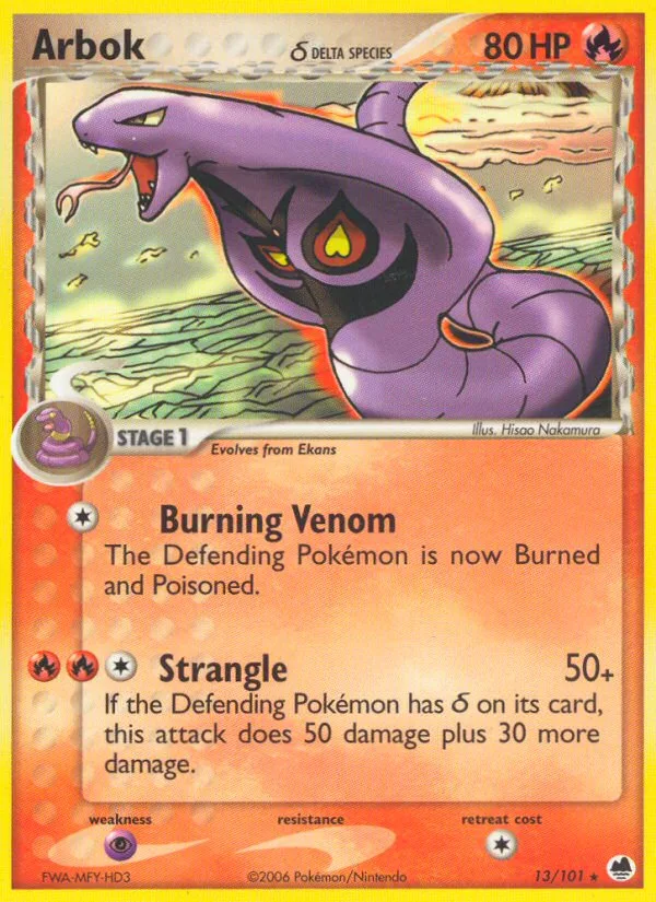 Arbok δ · Dragon Frontiers 13/101