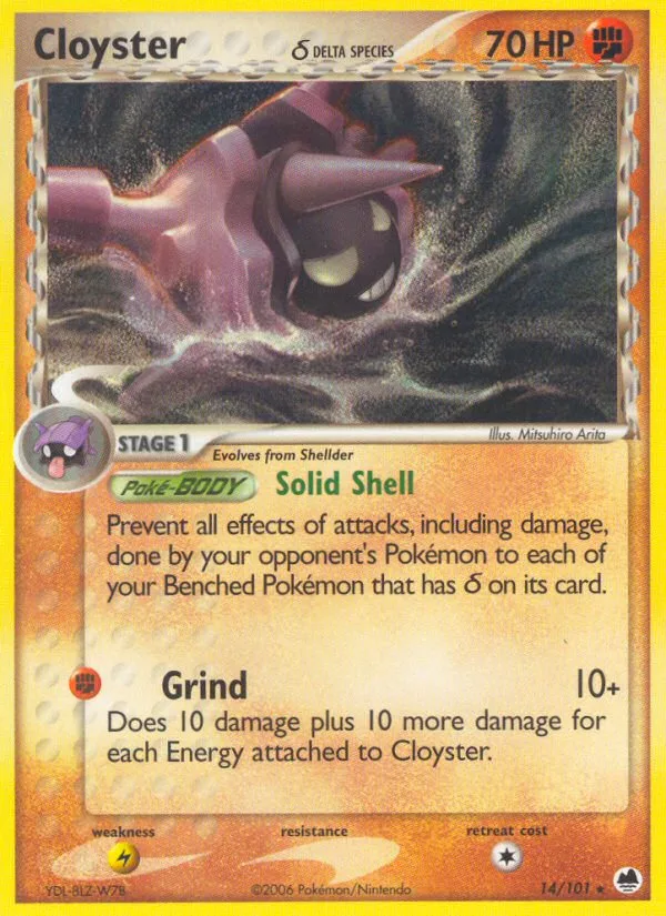 Cloyster δ · Dragon Frontiers 14/101