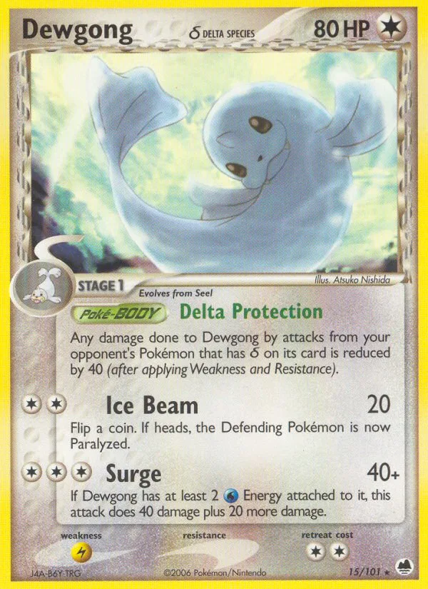 Dewgong δ · Dragon Frontiers 15/101