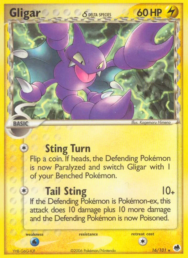 Gligar δ · Dragon Frontiers 16/101