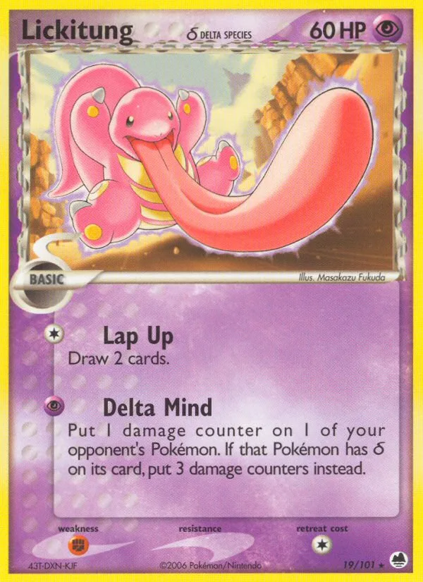 Lickitung δ · Dragon Frontiers 19/101