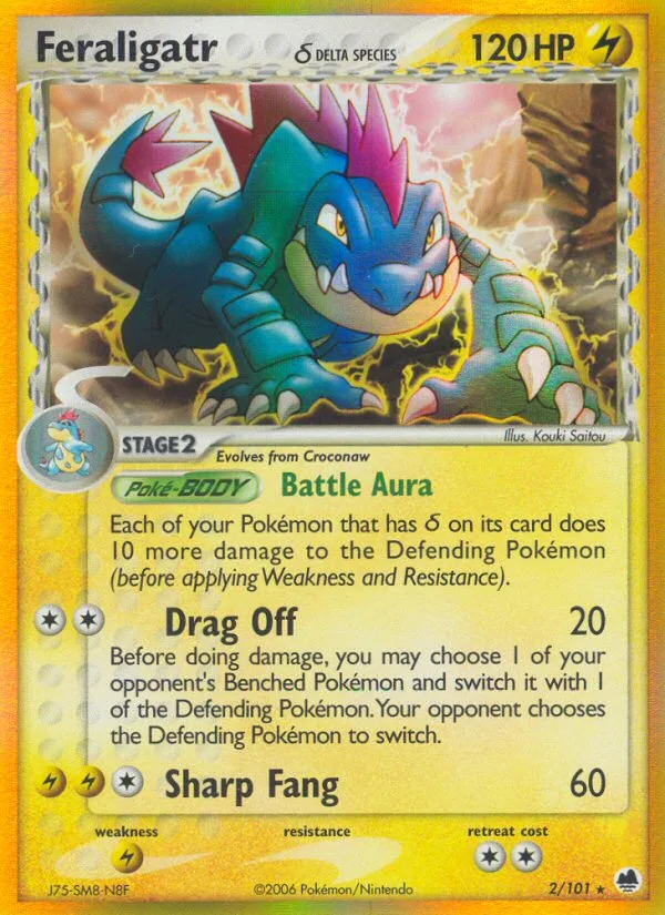 Feraligatr δ · Dragon Frontiers 2/101