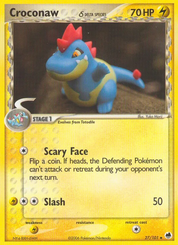 Croconaw δ · Dragon Frontiers 27/101
