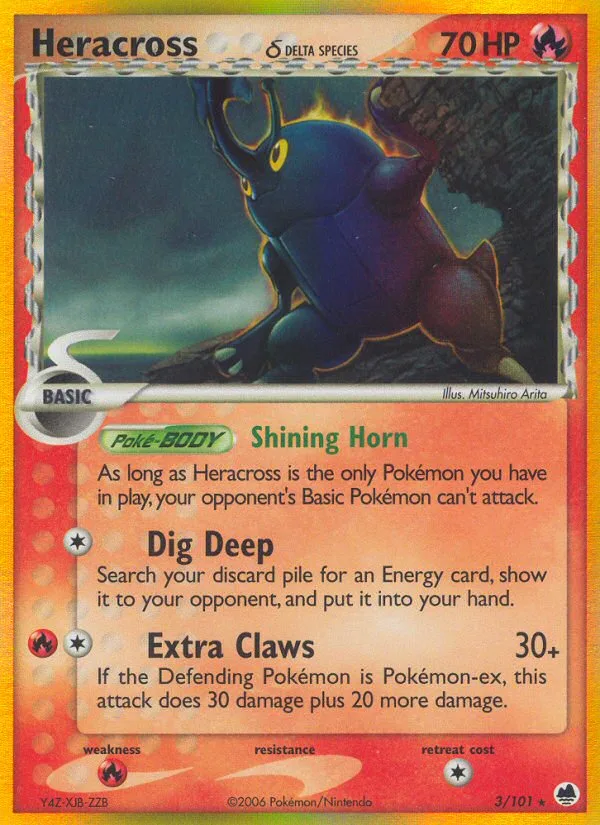 Heracross δ · Dragon Frontiers 3/101