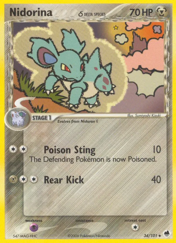 Nidorina δ · Dragon Frontiers 34/101