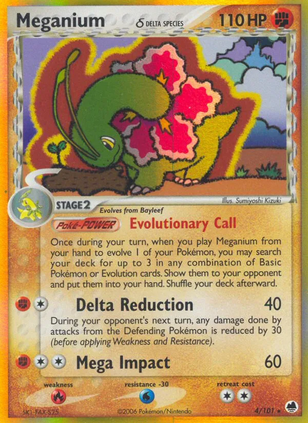 Meganium δ · Dragon Frontiers 4/101