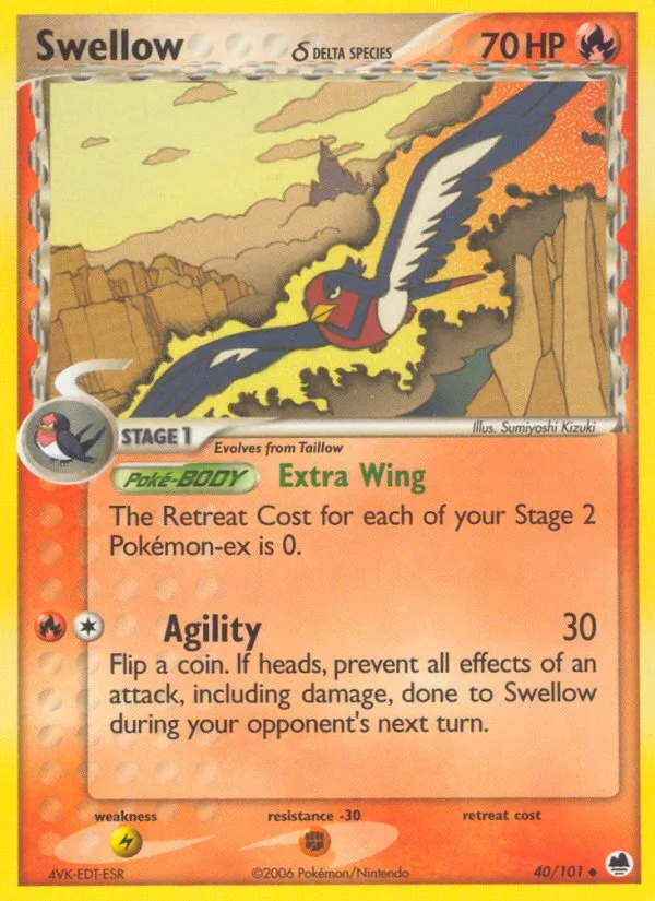 Swellow δ · Dragon Frontiers 40/101
