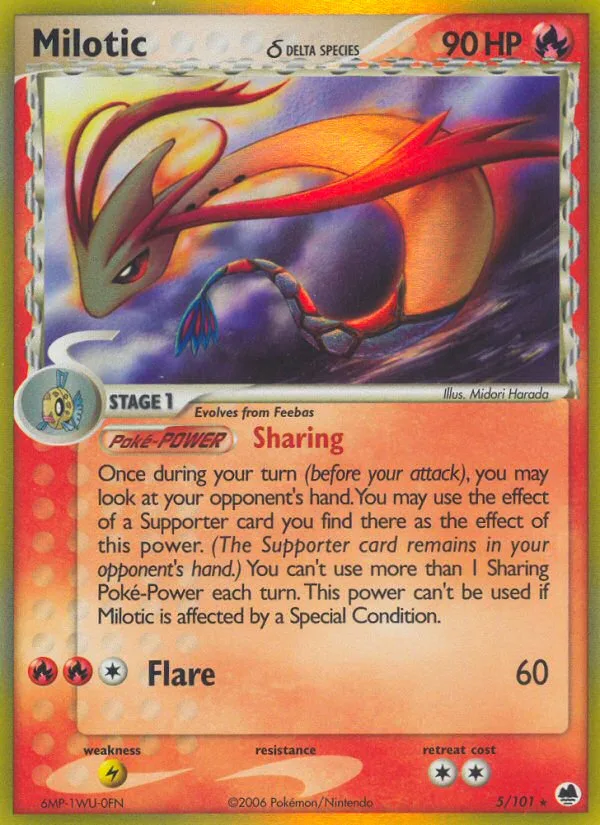 Milotic δ · Dragon Frontiers 5/101
